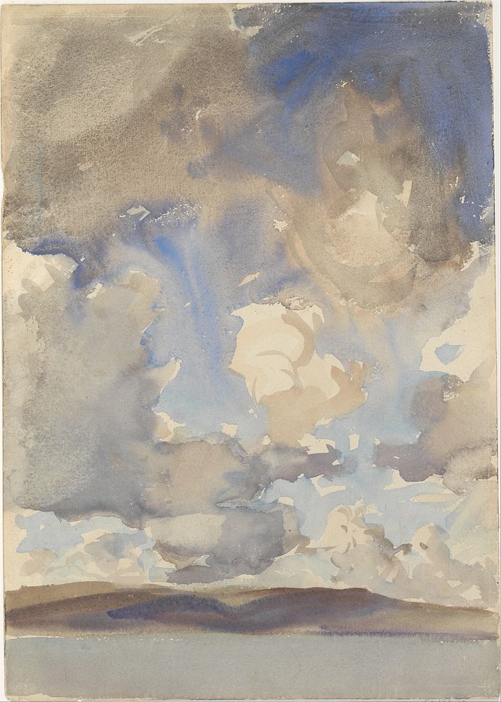 Clouds (1897) by John Singer Sargent.  