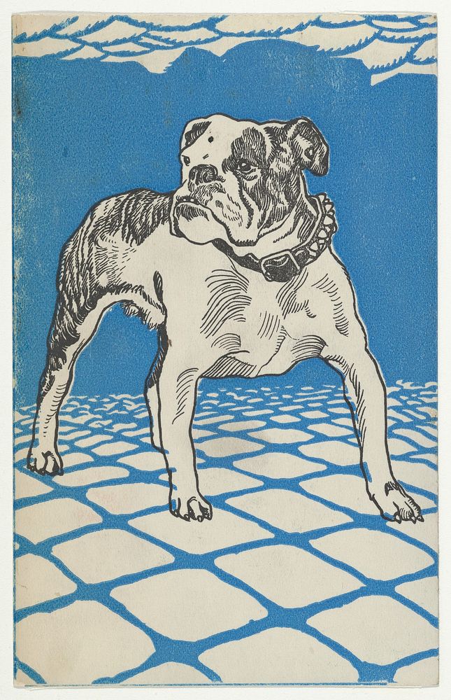 Bulldog (1912) print in high resolution by Moriz Jung.  