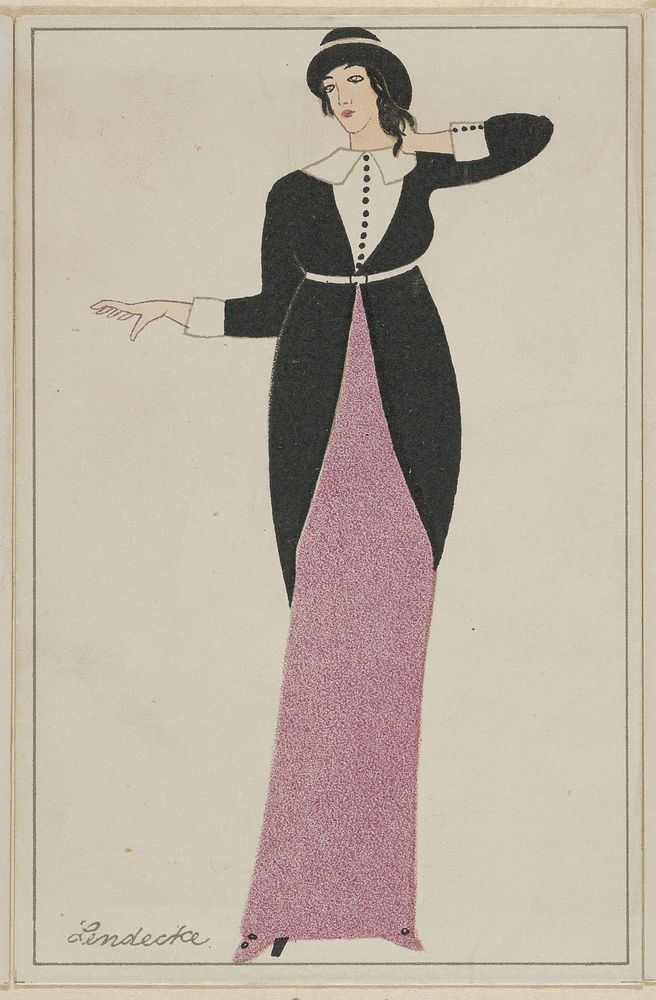 Fashion, Mode (1912) fashion print in high resolution by Otto Friedrich Carl Lendecke.  