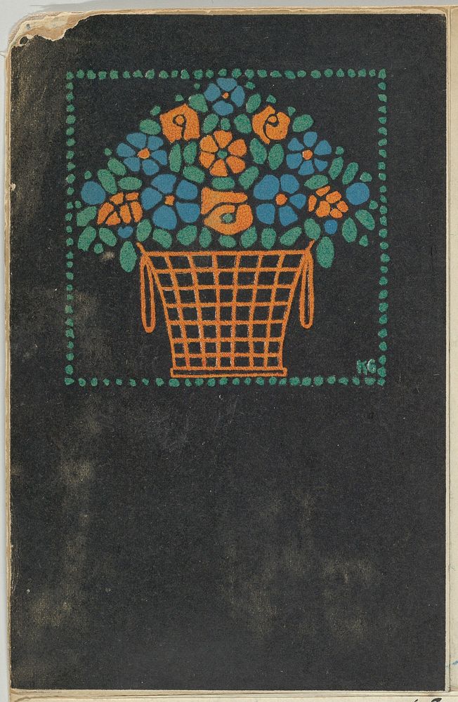Basket of Flowers (1907) by Gustav Kalhammer (1886-1919/20).  