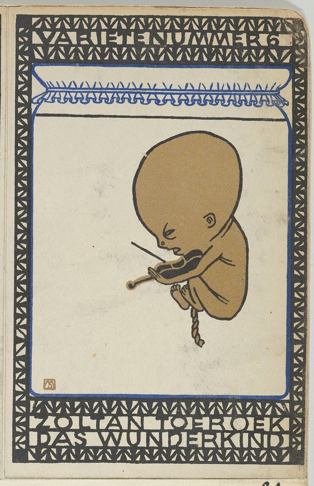 Vaudeville Act 6: Zoltan Toeroek, Child Prodigy (Variet&eacute;nummer 6: Zoltan Toeroek, Das W&uuml;nderkind) (1907) print…