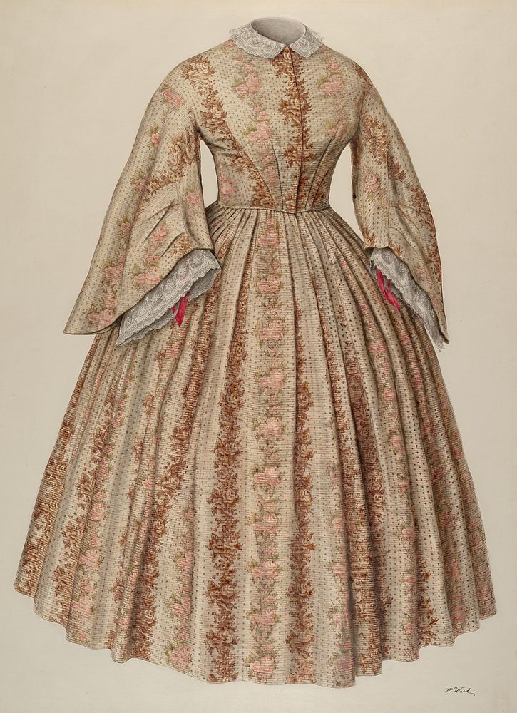 Dress (ca.1940) by Paul Ward.  
