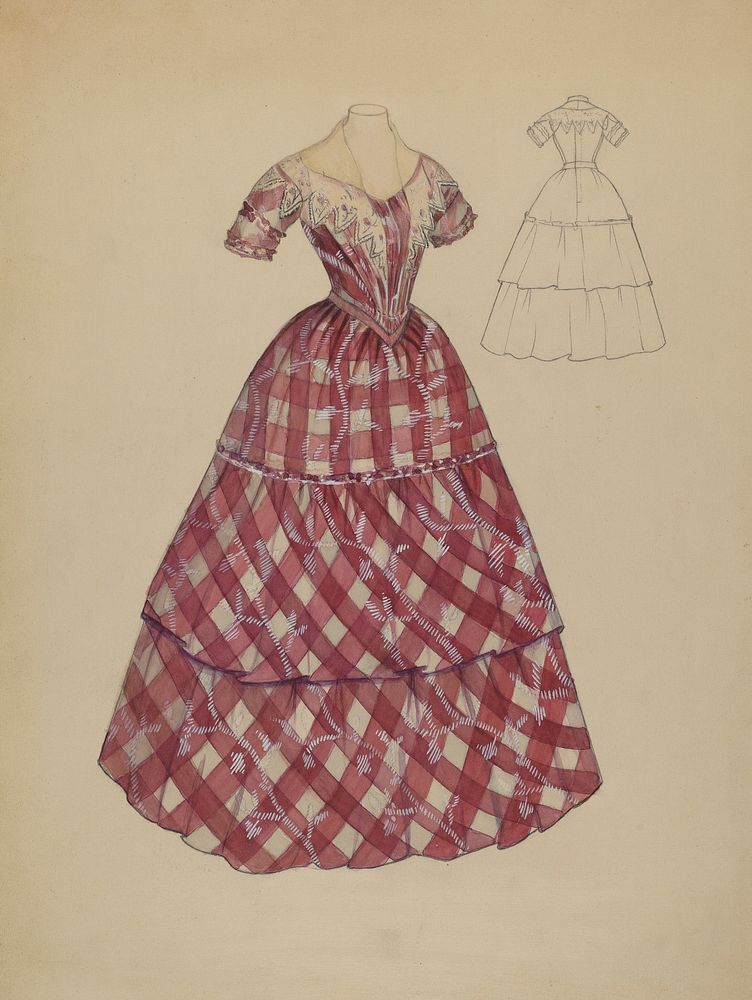Dress (c. 1936) by Nancy Crimi.  