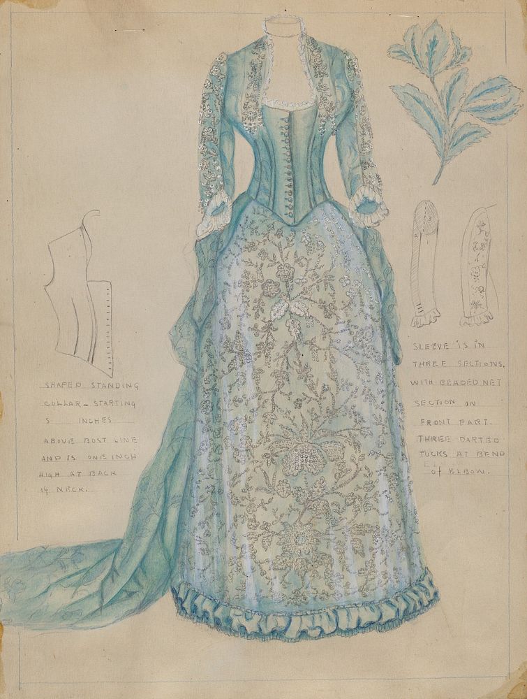 Dress (c. 1936) by Fanchon Larzelere.  