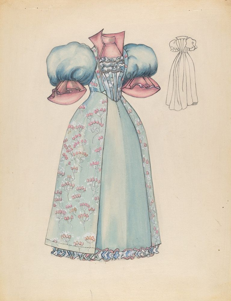 Dress (c. 1936) by Jean Peszel.  