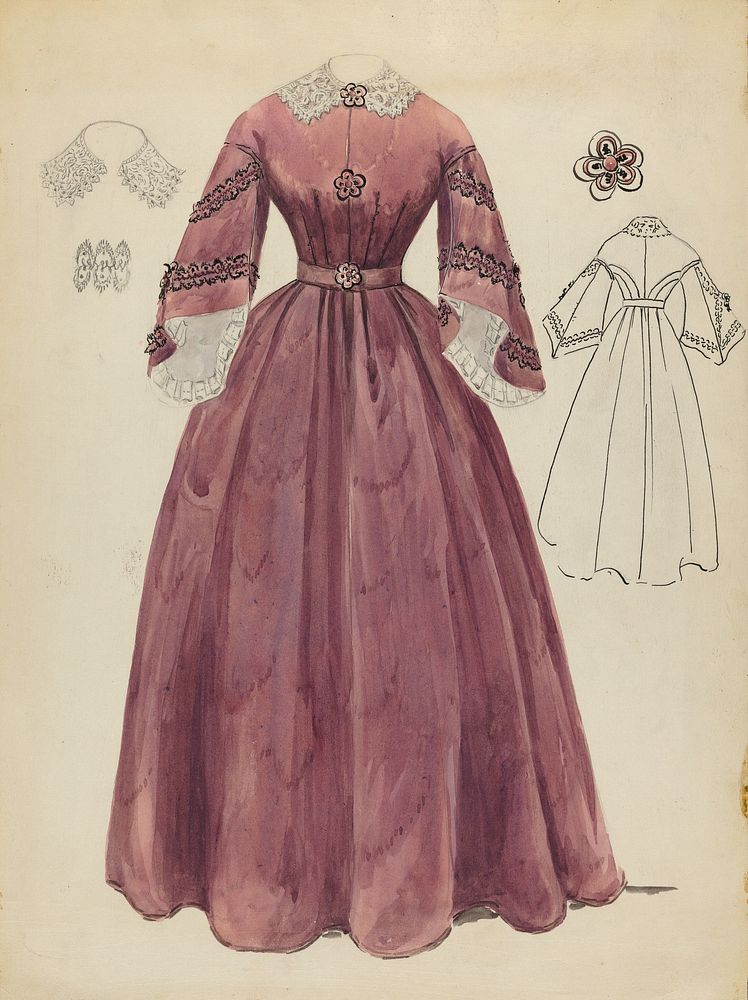 Dress (1935/1942) by Jessie M. Benge.  