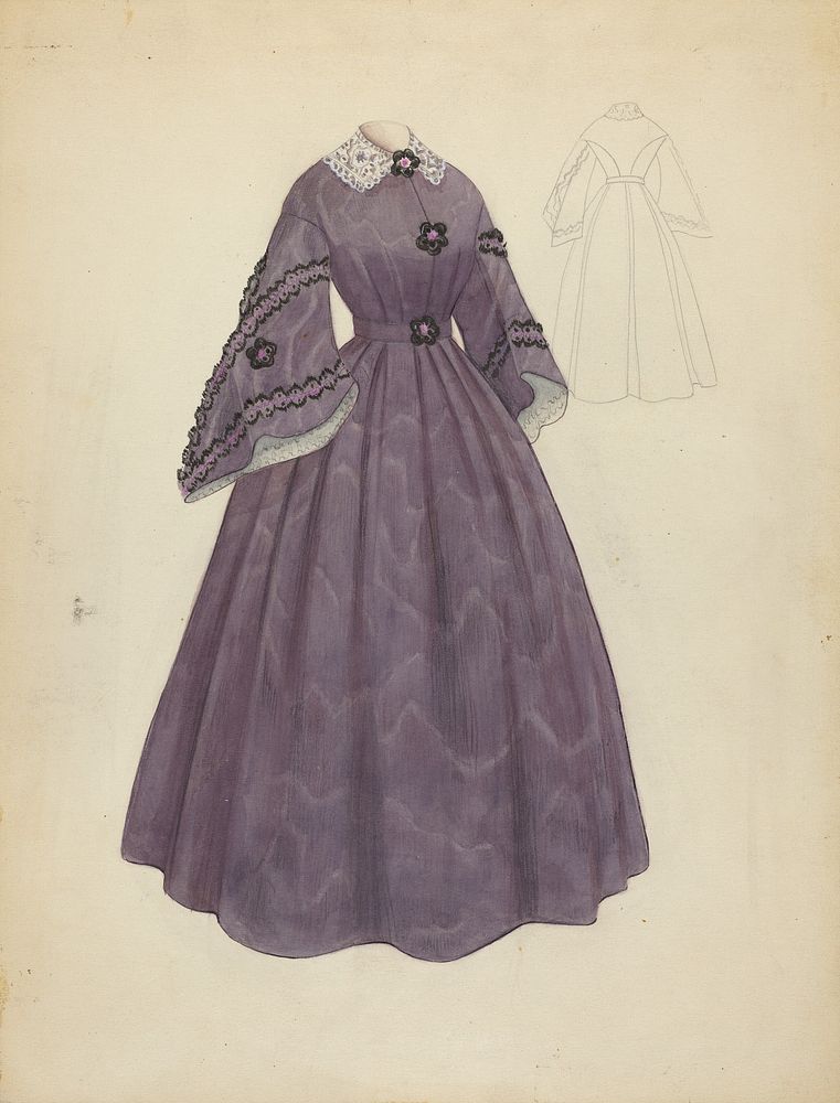 Dress (ca. 1940) by Jessie M. Benge.  