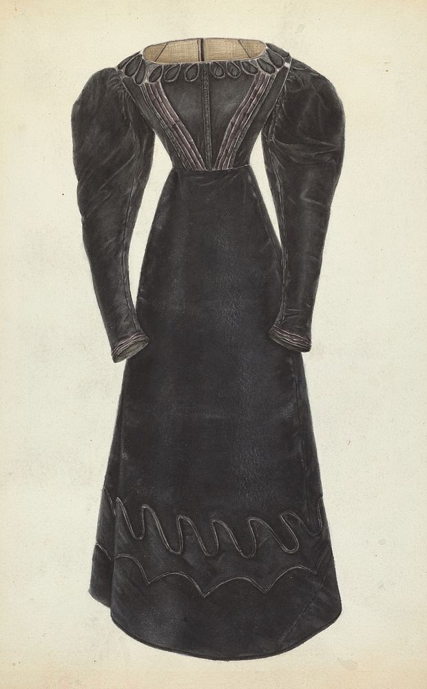 Woman's Dress (1935&ndash;1942) by Bessie Forman.  