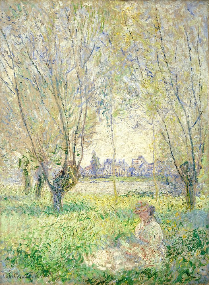 Claude Monet's Woman Seated under the Willows (1880) 