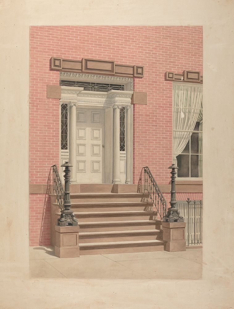 Entrance to Cutting House (c. 1938) by Lorenz Rothkranz.  