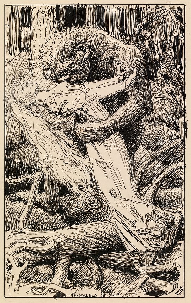The monster and the maiden, 1906