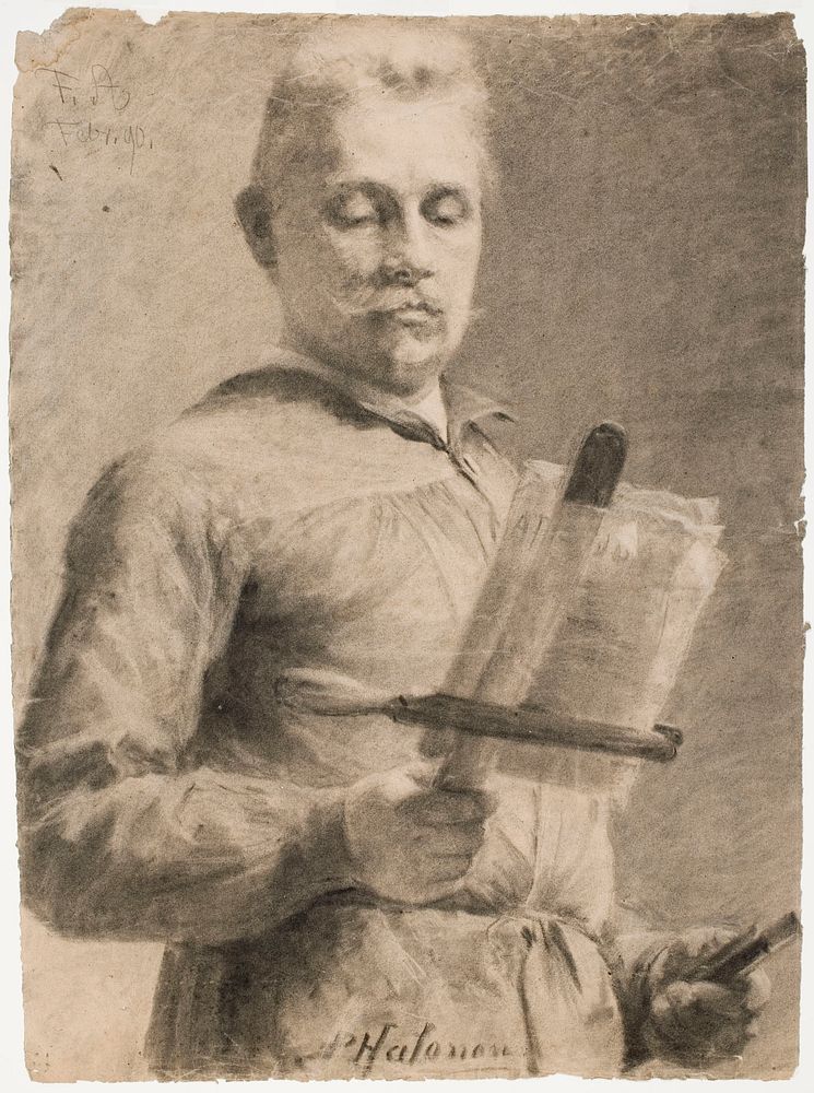 Young artist, 1890