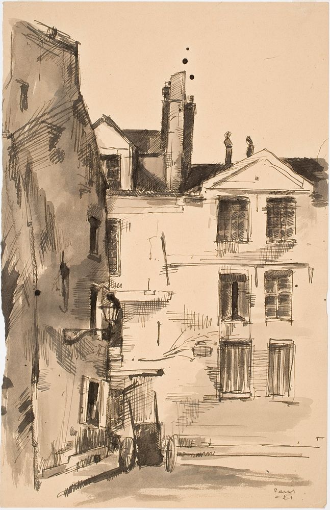 Pariisista, vanhoja rakennuksia, 1921