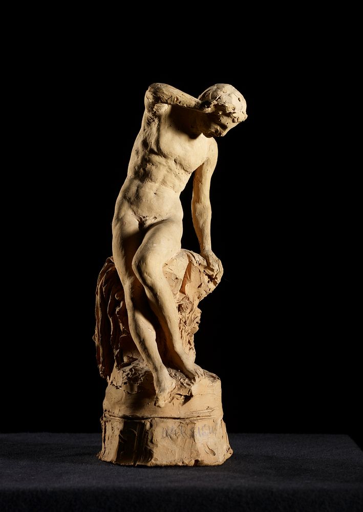Narcissus, sketch, 1875 by Johannes Takanen