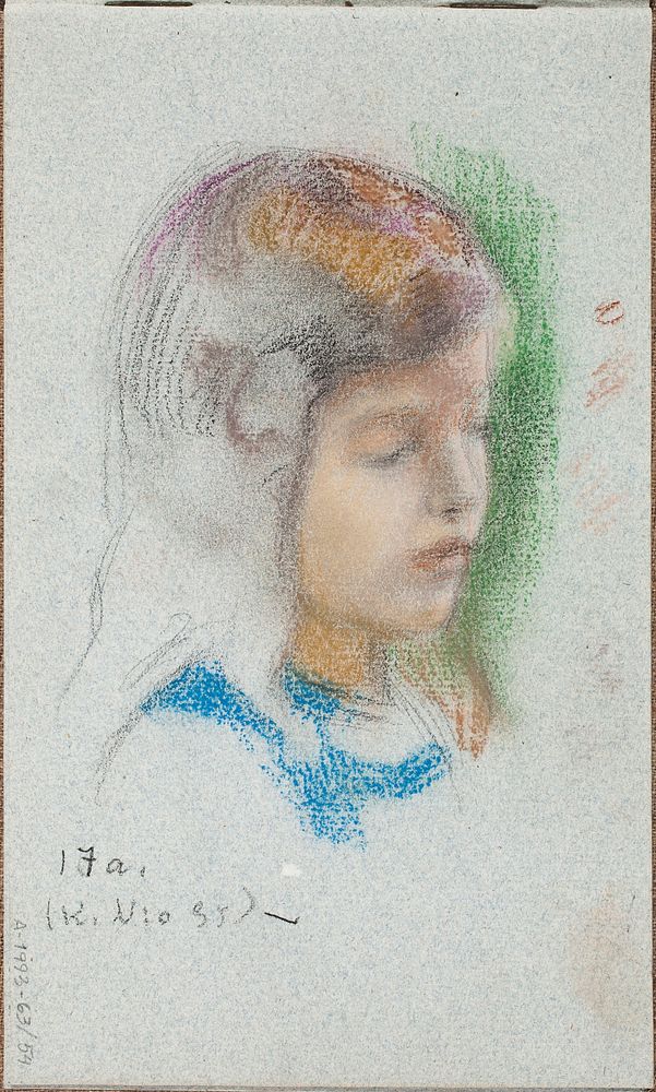 Tytän pää, 1910part of a sketchbook