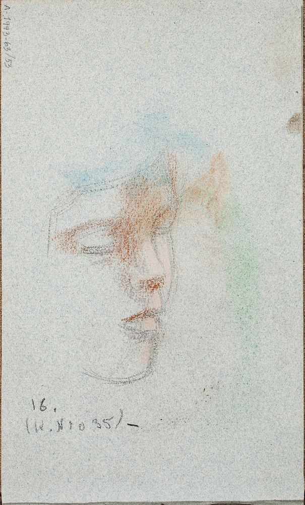 Tytön kasvot, 1910part of a sketchbook