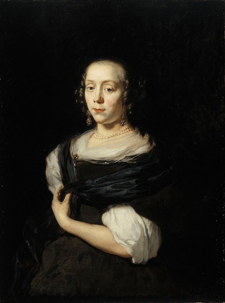 Portrait of a young lady, 1670 - 1675