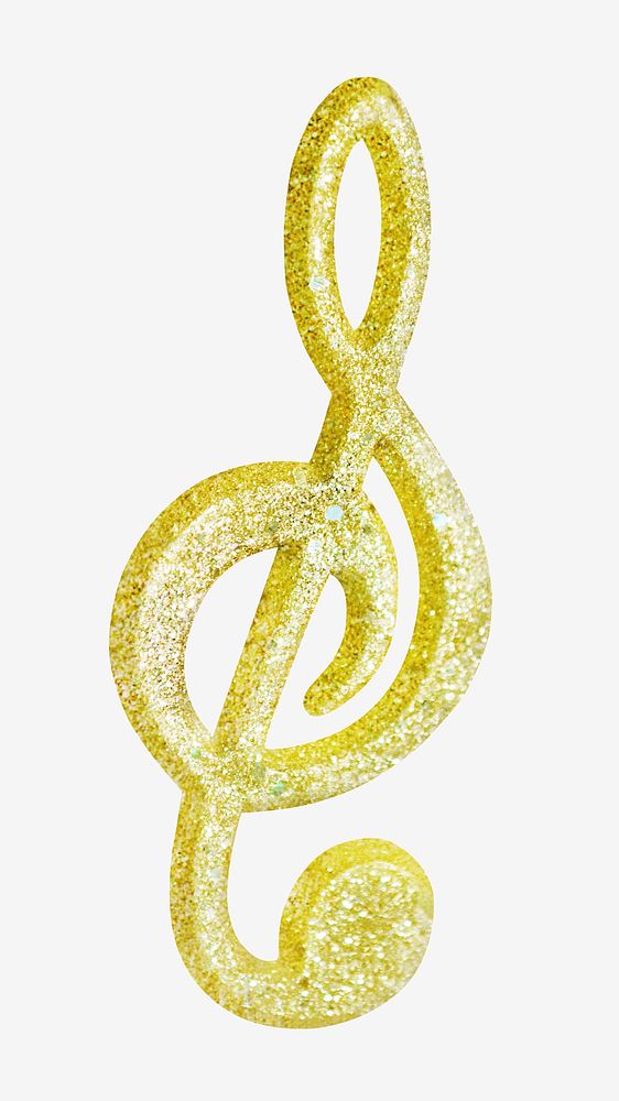 Gold music note  isolated design 