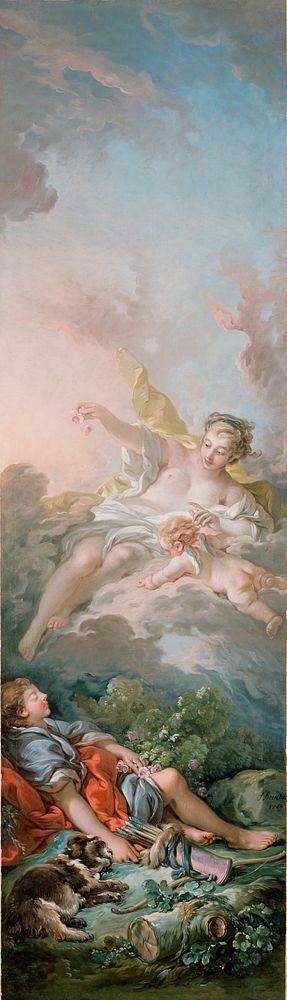 Francois Boucher's Aurora and Cephalus (1796) famous painting. 