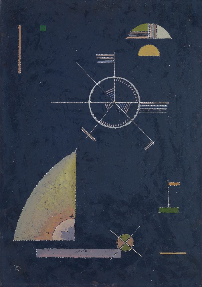 Dull gray (1930) painting in high resolution by Wassily Kandinsky. 
