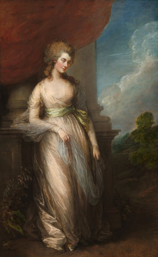 Georgiana, Duchess of Devonshire (1783) by Thomas Gainsborough.  
