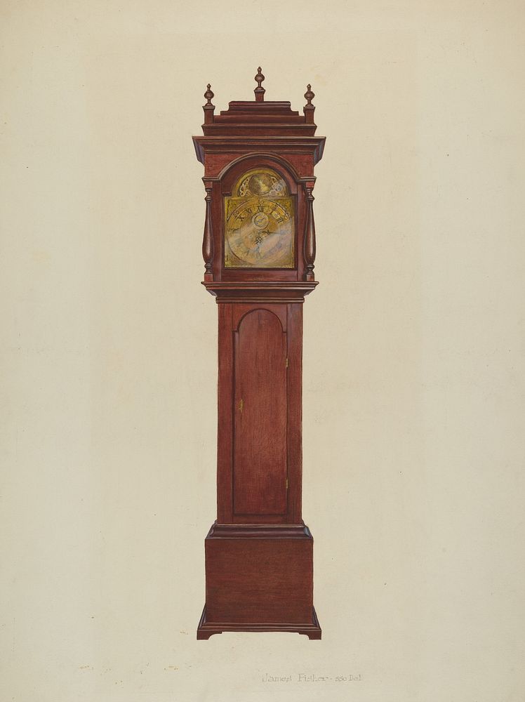 Grandfather Clock (c. 1942) by James Fisher.  