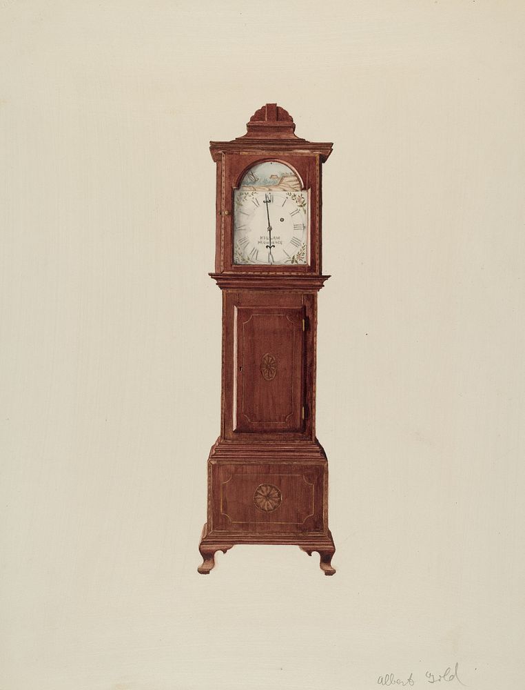 Hall Clock, Miniature (ca.1936) by Albert Gold.  