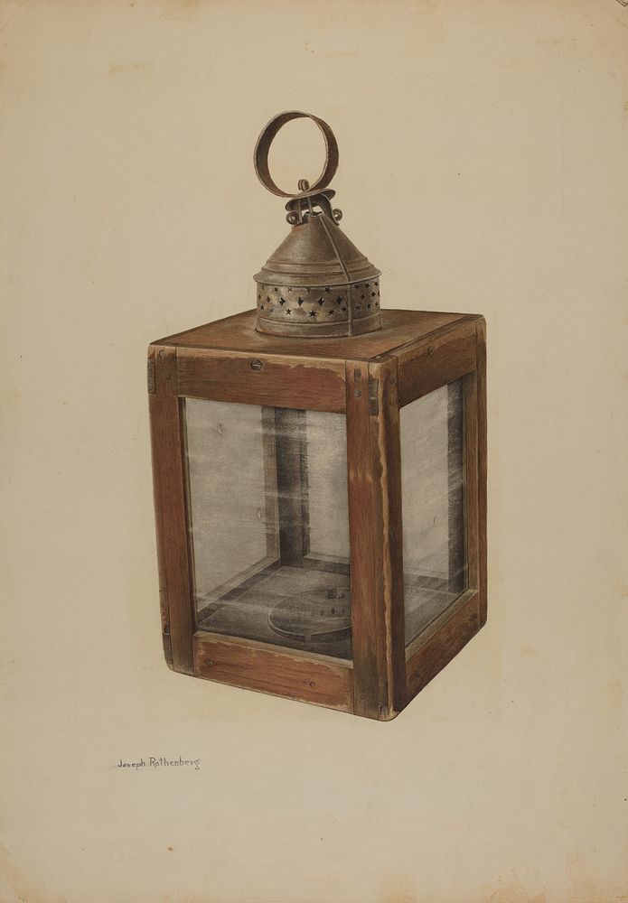 Hand Lantern (ca. 1938) by Joseph Rothenberg.  