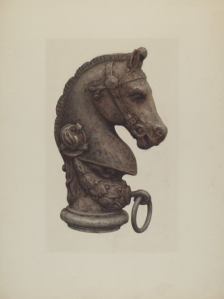 Hitching Post, 1935/1942 by American 20th Century.  