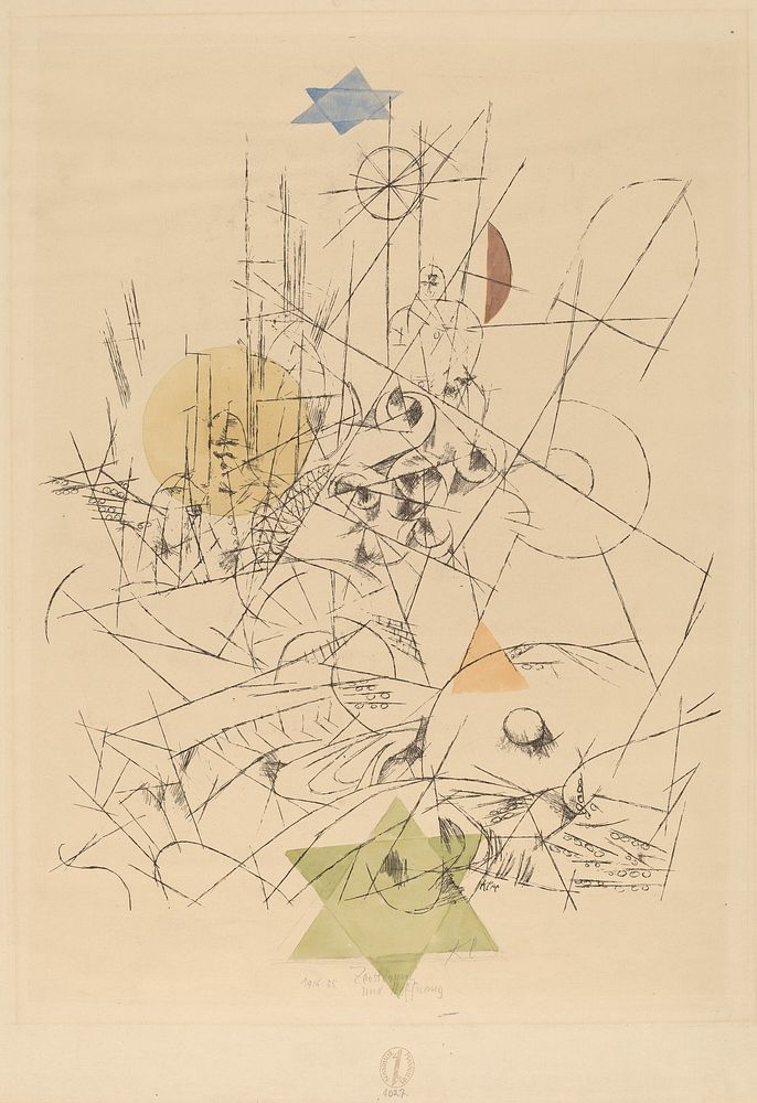 Paul Klee's Hope and Destruction (Zerst&ouml;rung und Hoffnung) (1916) 