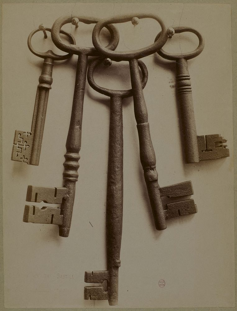 Clefs de la Bastille. 1850-1920. Photographie anonyme. Paris, musée Carnavalet.