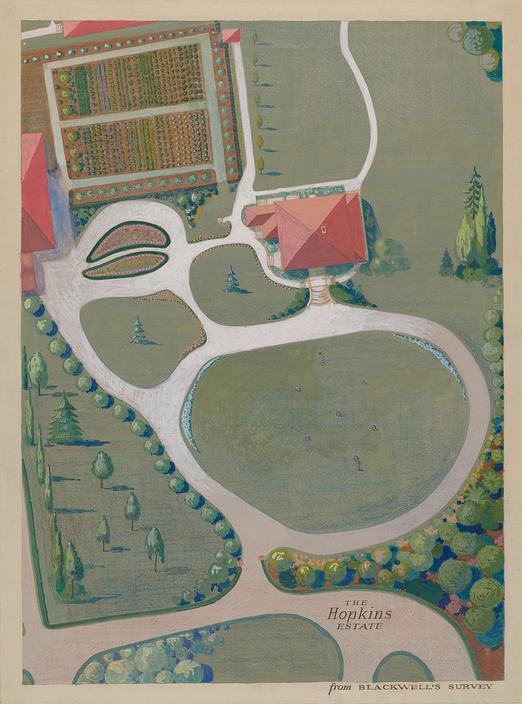 J. Hopkins Estate (ca. 1936) by George Stonehill.  