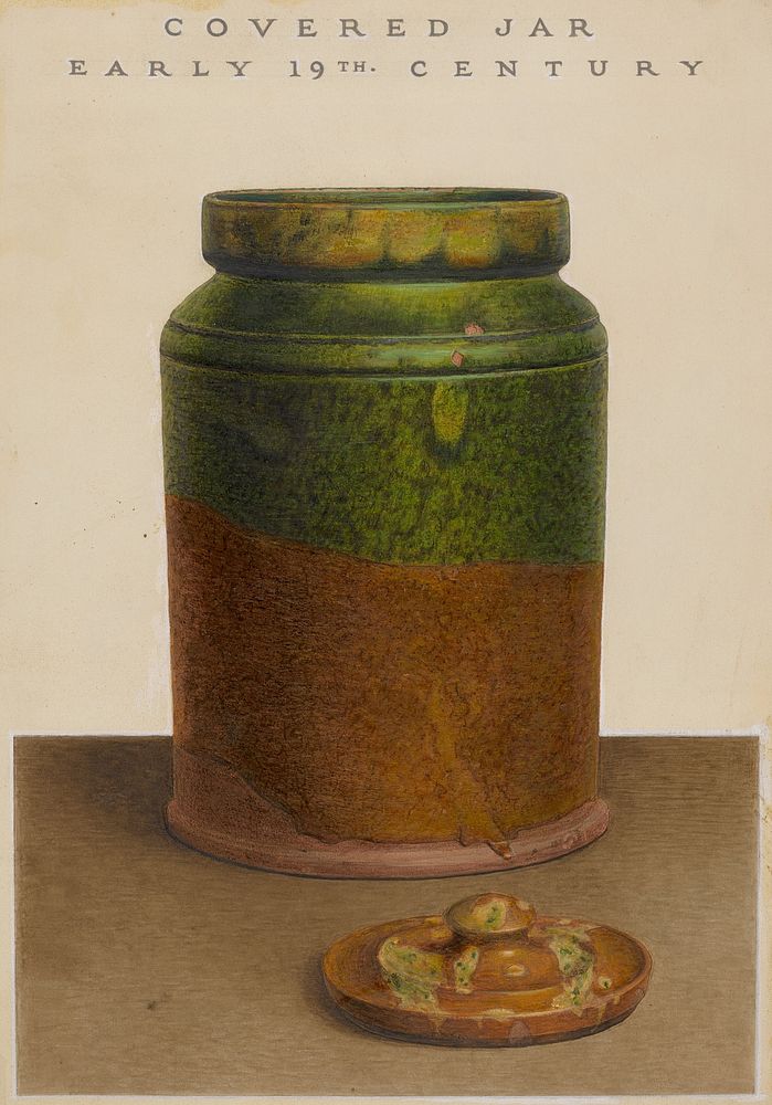 Jar with Cover (ca. 1938) by Guido Metelli.  