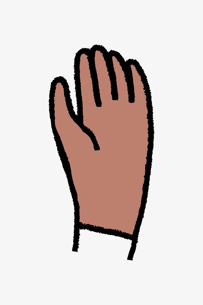 Raised hand, human rights clipart vector
