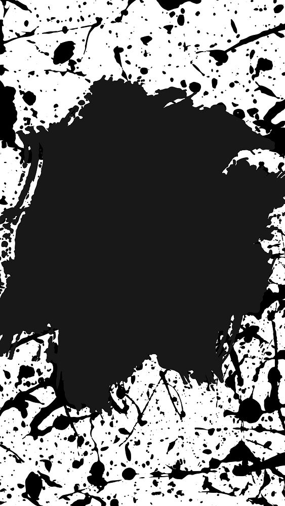 Abstract black ink iPhone wallpaper