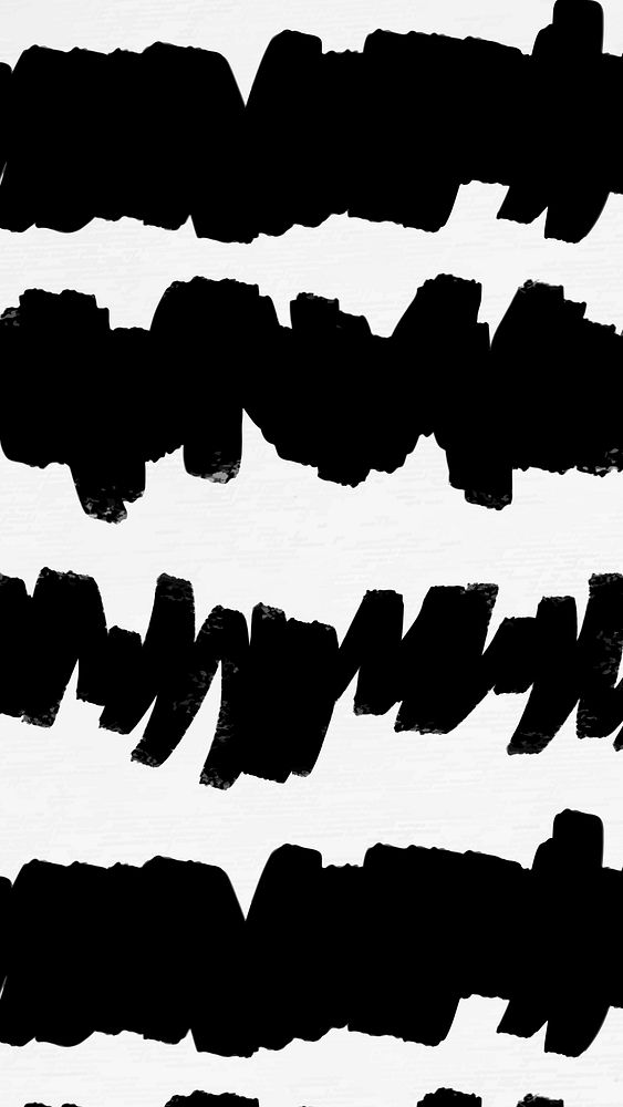 Abstract black squiggle iPhone wallpaper