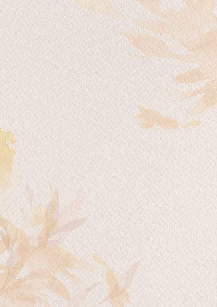 Fall watercolor  background, orange watercolor design