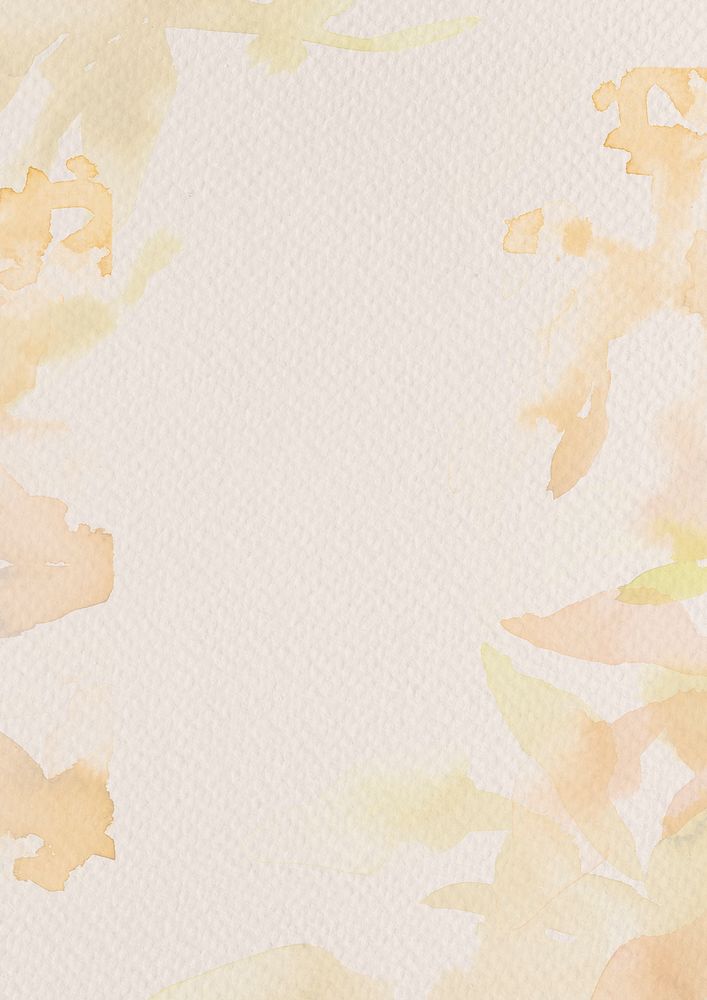 Autumn leaf watercolor background, orange design