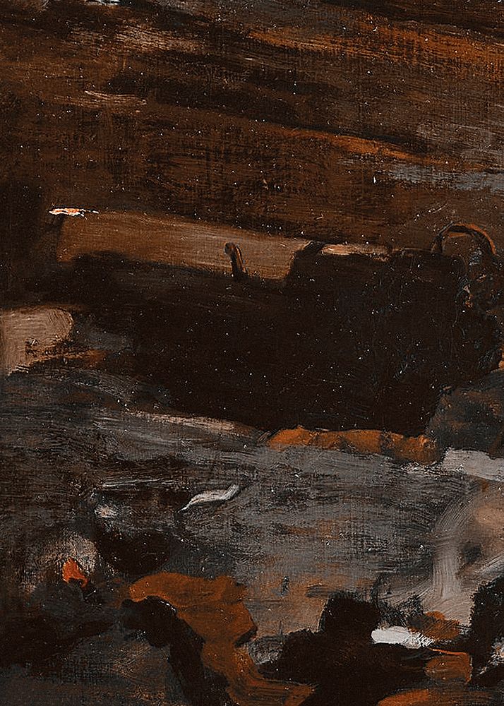 Abstract oil painting texture background, dark brown design