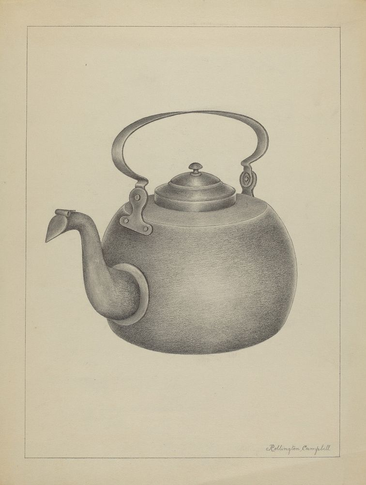 Kettle (1935&ndash;1942) by Rollington Campbell.  