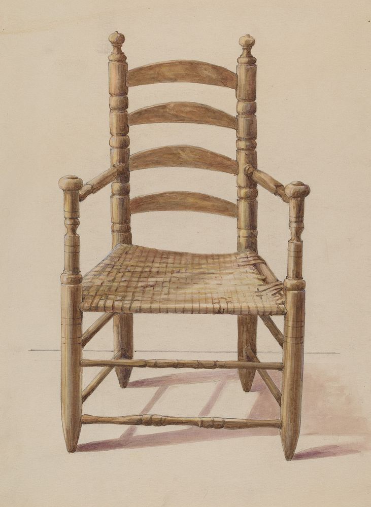Ladder Back Chair (1935&ndash;1942) by American 20th century.  