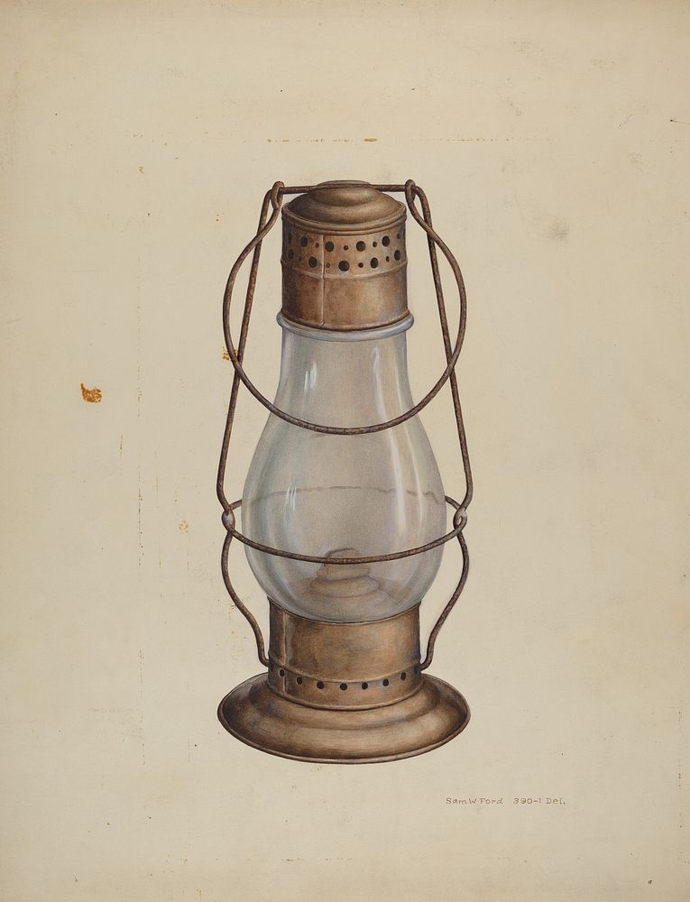 Lantern (ca. 1939) by Samuel W. Ford.  