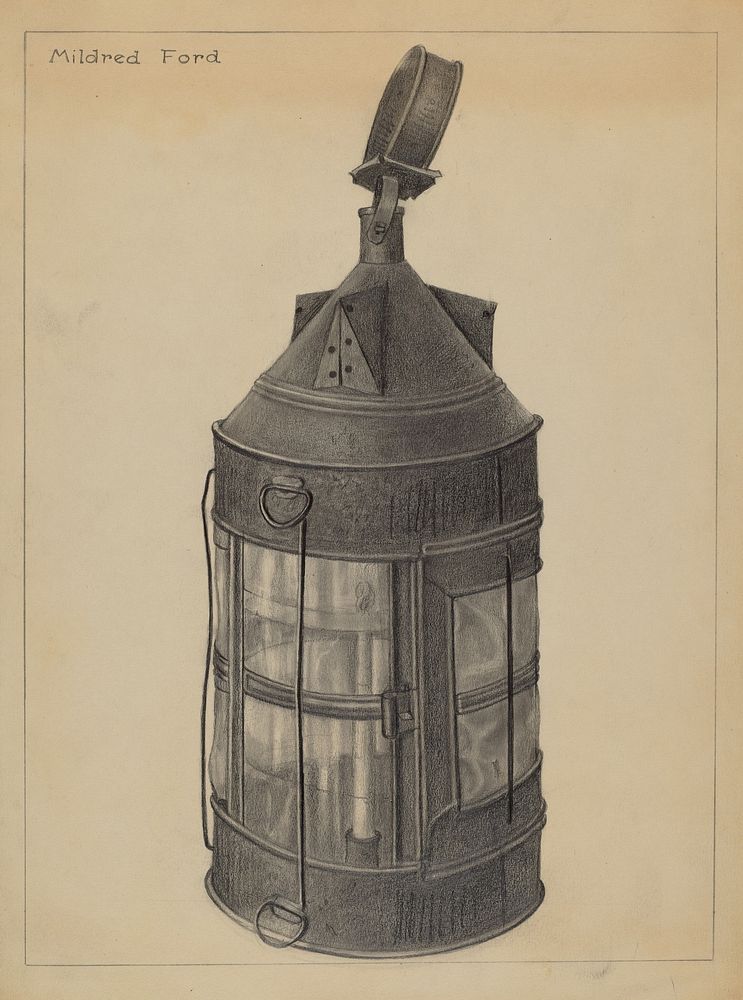 Lantern (ca.1937) by Mildred Ford.  