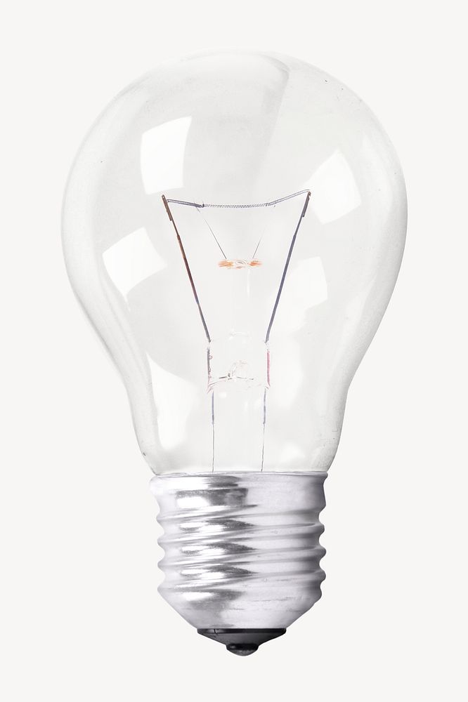 Light bulb collage element psd