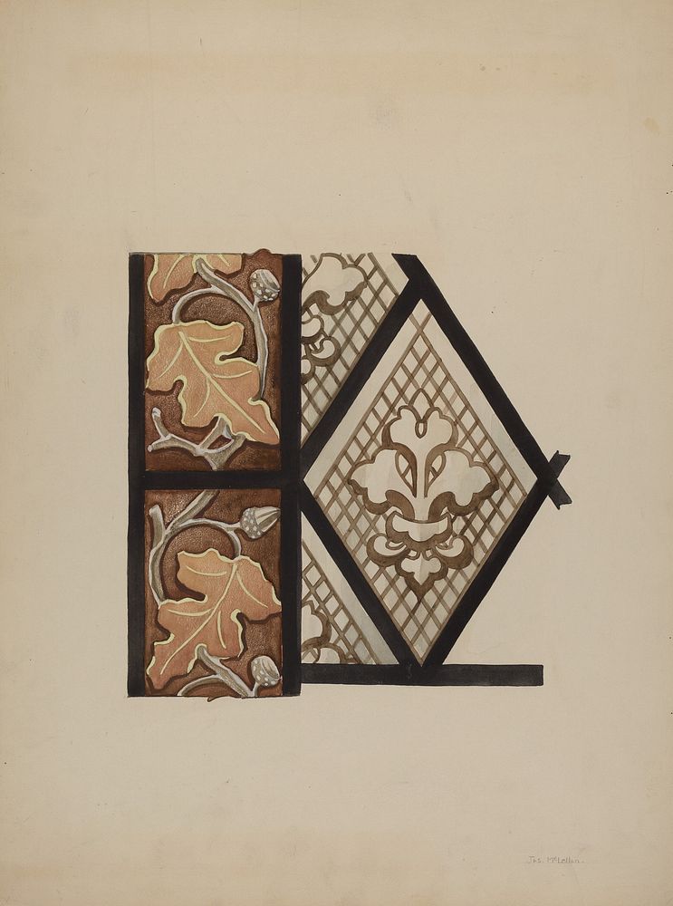 Painted Glass Window (c. 1937) by James McLellan.  