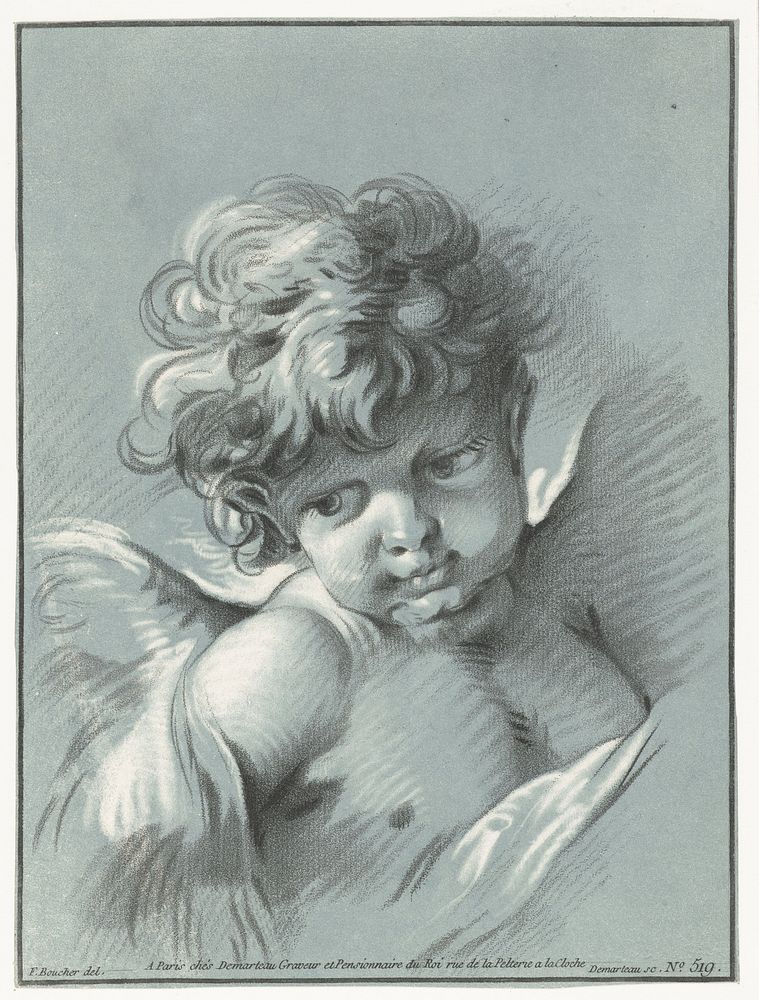 Putto (ca. 1756&ndash;1776) by Gilles Demarteau. 