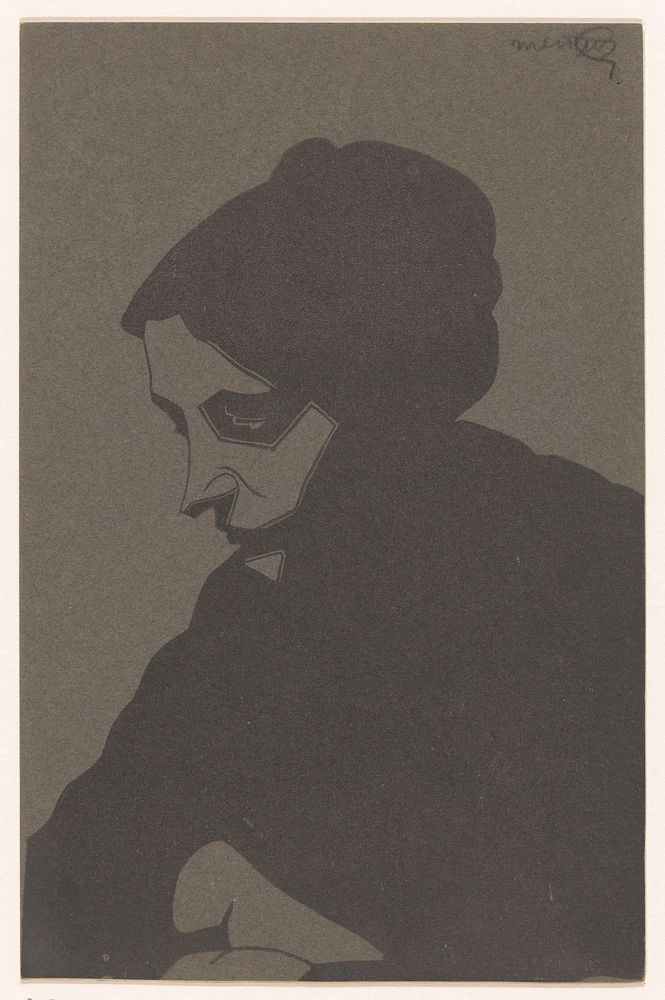 Portrait of an unknown woman (Portret van een onbekende vrouw) (1913) print in high resolution by Samuel Jessurun de…