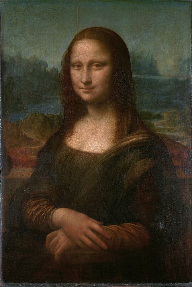 Leonardo da Vinci's Portrait of Mona Lisa del Giocondo (between 1503 and 1506) famous painting. Original from Wikimedia…