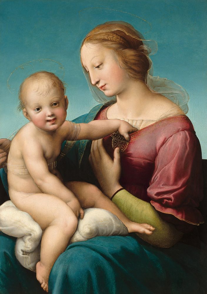 Raphael's The Niccolini–Cowper Madonna (1508) famous painting.