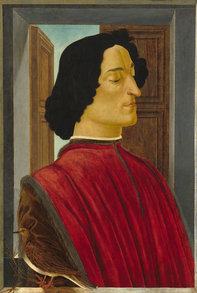 Sandro Botticelli's Giuliano de' Medici (c. 1478-1480) famous painting.
